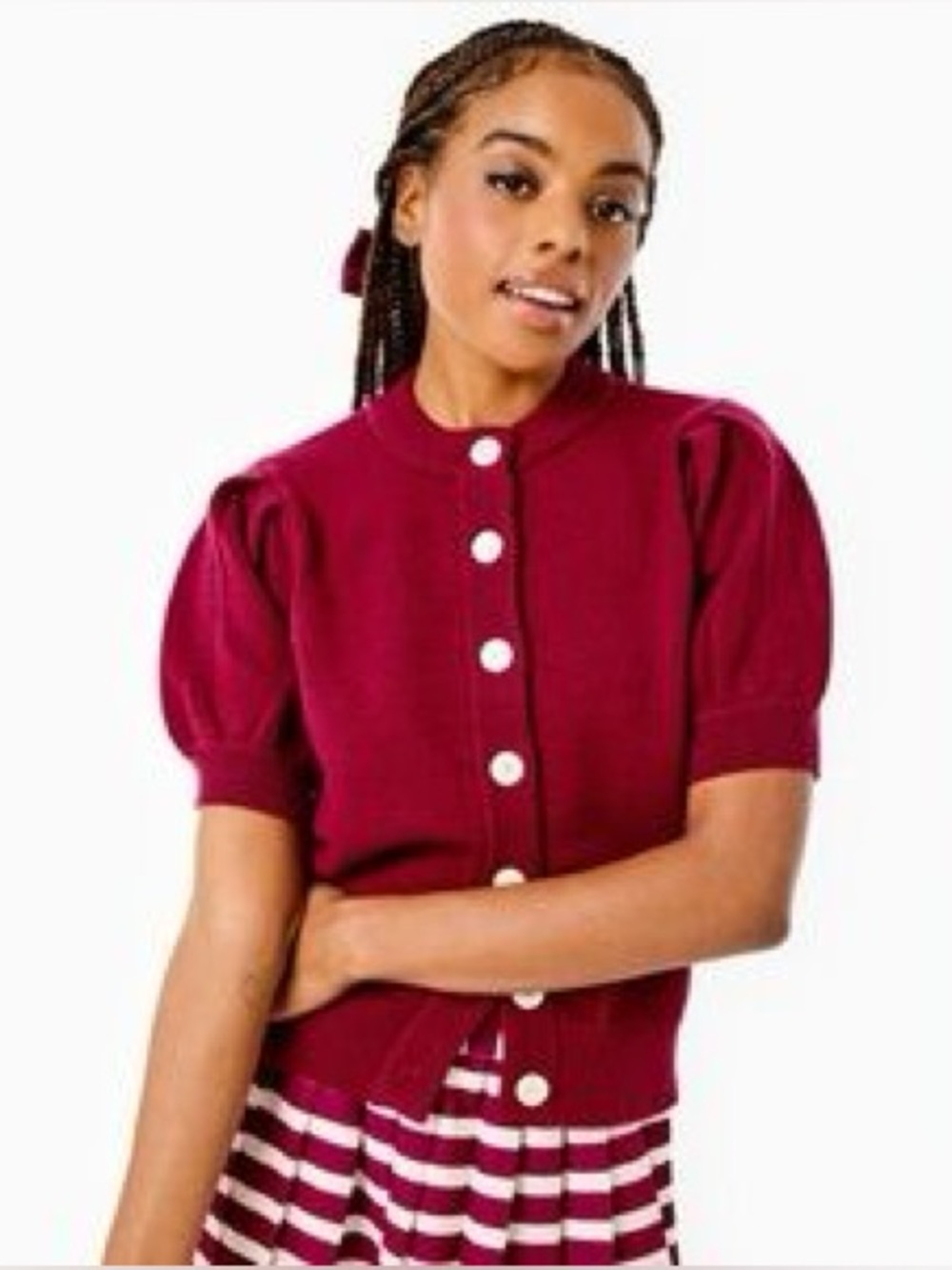 Addison Bay Gigi Short Sleeve Sweater Small